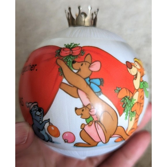 Hallmark Baby's 2nd Christmas 1984 Winnie the Pooh Satin Ball Ornament - Picture 3 of 8